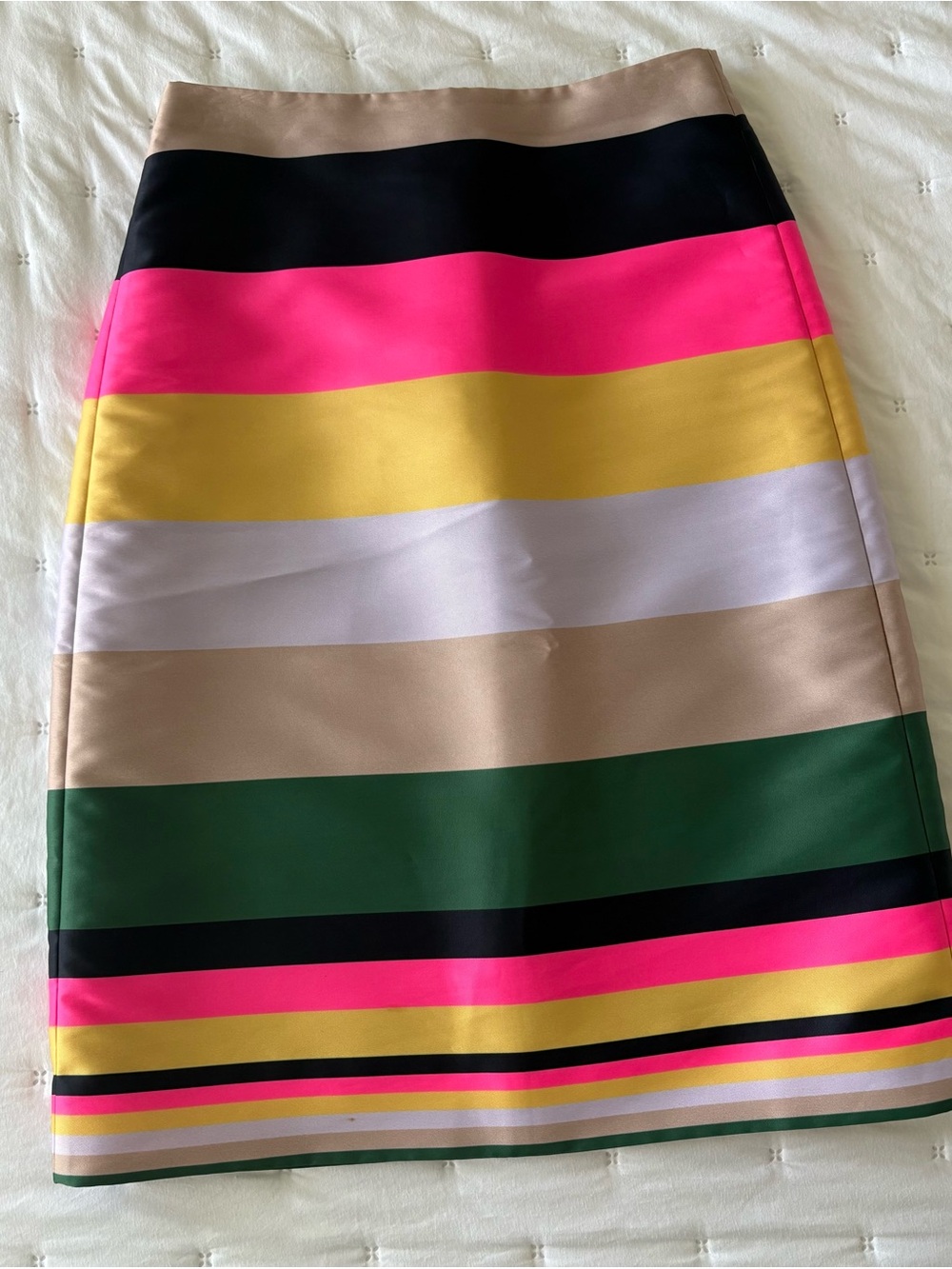 J. Crew Bold Multicolor Striped Pencil Skirt
